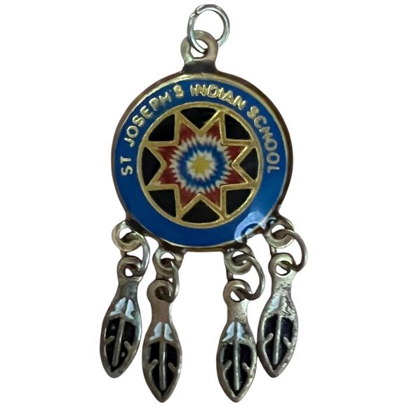 St Josephs Indian School Dreamcatcher Charm Native American Vintage - Picture 1 of 5